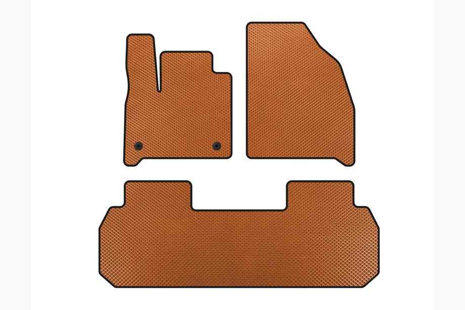 Chevrolet Traverse 2017- EVA Floor Mats (2 Rows, Orange) Image