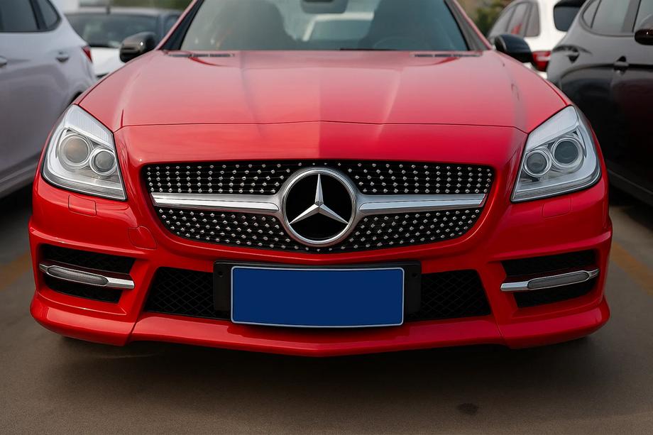 Mercedes SLK R172 2011-2016 Front Grille Diamond Black Photo 1