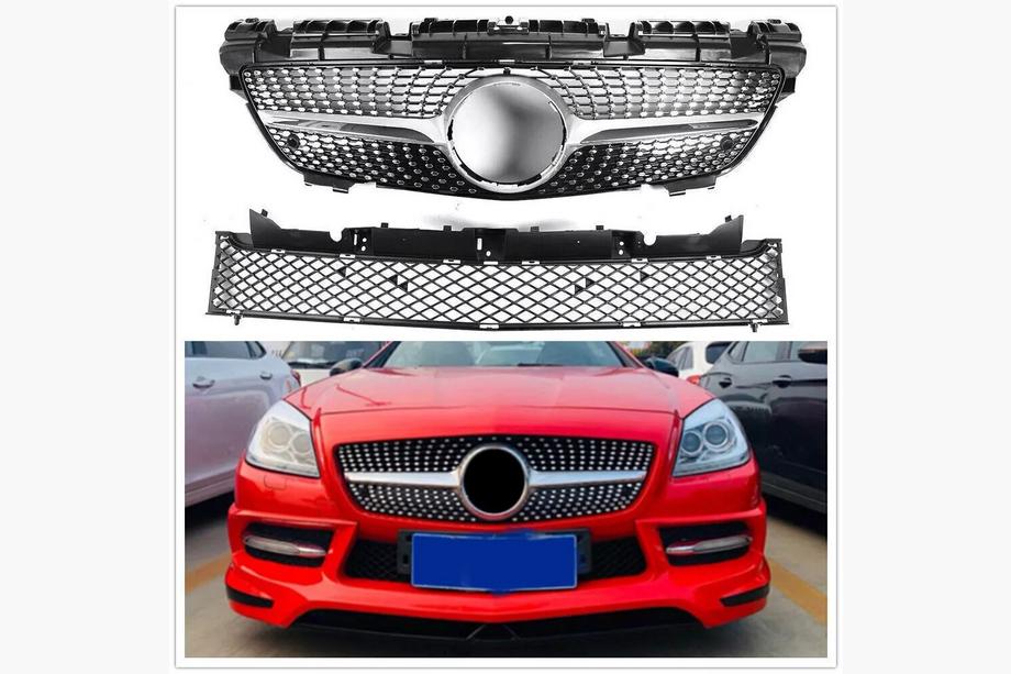 Mercedes SLK R172 2011-2016 Front Grille Diamond Black Photo 3