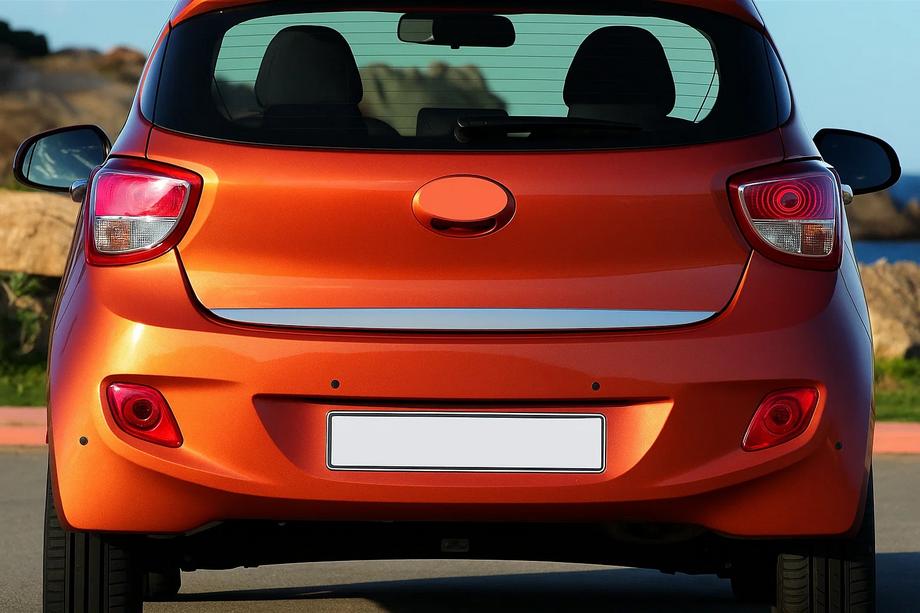 Hyundai I-10 2014-2017 Trunk trim stainless steel Image