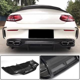 Rear Bumper Diffuser V2 (for Coupe/Cabriolet C63 AMG 2015-2019, Carbon) photo 1