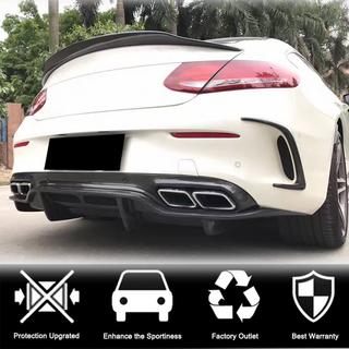 Rear Bumper Diffuser V2 (for Coupe/Cabriolet C63 AMG 2015-2019, Carbon) photo 2