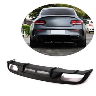 Rear Bumper Diffuser (for Coupe/Cabriolet C63 AMG 2019-2021, Carbon) photo 1