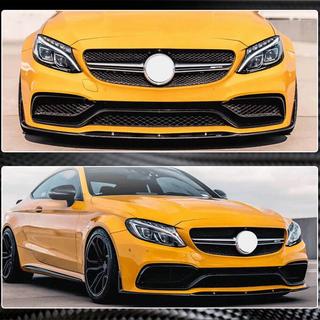 Front Bumper Lip V1 (for Coupe/Cabriolet C63 AMG 2015-2019, Carbon) photo 3