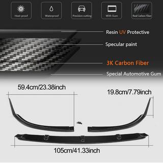 Front Bumper Lip V1 (for Coupe/Cabriolet C63 AMG 2015-2019, Carbon) photo 4