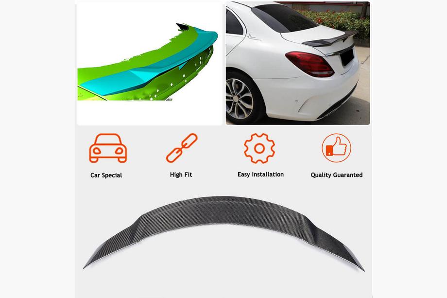 Mercedes C-class W205 2014-2021 Spoiler V1 (for SD 2015-2019, Carbon) Photo 3