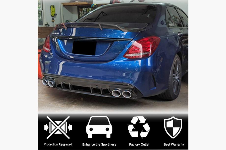 Mercedes C-class W205 2014-2021 Spoiler V1 (for SD 2015-2019, Carbon) Photo 4