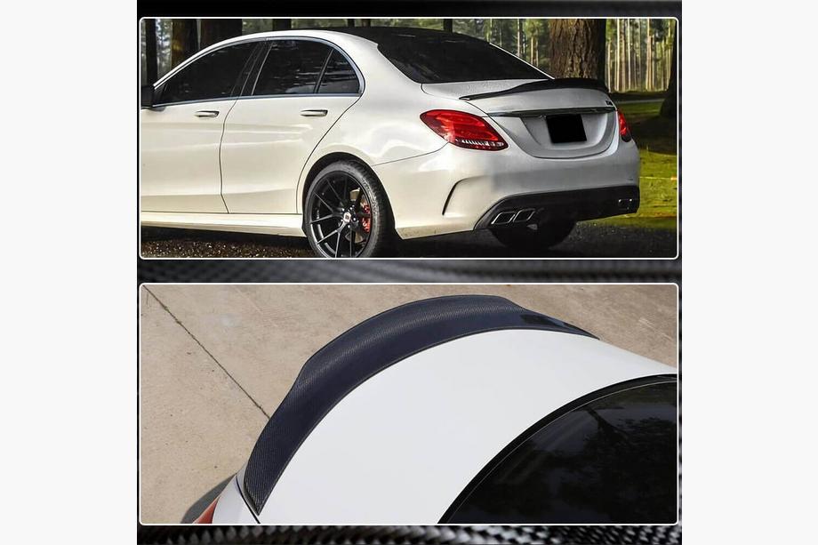 Mercedes C-class W205 2014-2021 Spoiler V4 (for SD 2015-2021, Carbon) Photo 5