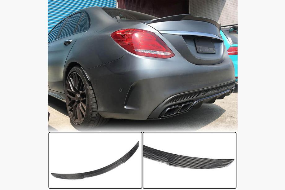 Mercedes C-class W205 2014-2021 Spoiler V6 (for SD 2015-2021, Carbon) Photo 1