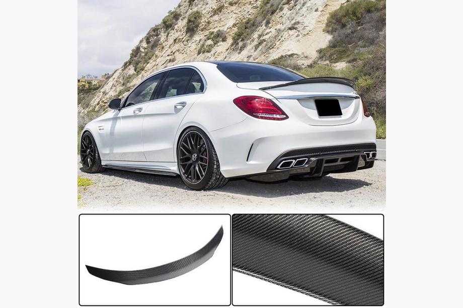 Mercedes C-class W205 2014-2021 Spoiler V7 (for SD 2015-2021, Carbon) Photo 2