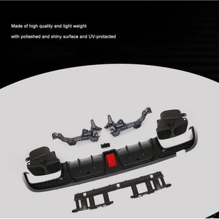 Rear bumper diffuser with exhaust tips (for SD C43 AMG 2015-2019, Carbon) photo 3