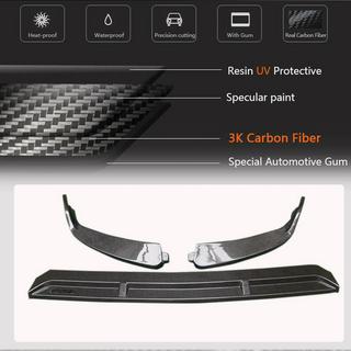 Front Bumper Lip Spoiler (for SD AMG-Line 2019-2021, Carbon) photo 3