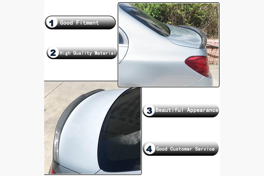 Mercedes C-class W205 2014-2021 Spoiler V9 (for SD 2015-2019, Carbon) Photo 3