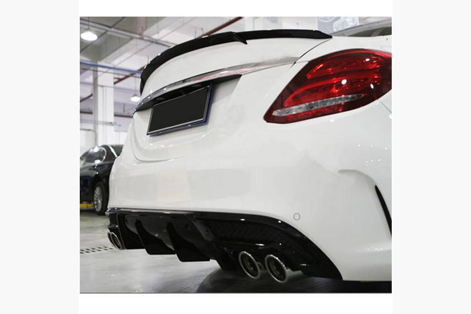 Mercedes C-class W205 2014-2021 Spoiler V9 (for SD 2015-2019, Carbon) Photo 4