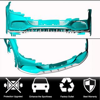 Front Bumper Lip Spoiler V2 (for SD Base 2019-2021, Carbon) photo 2