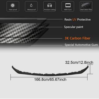 Front Bumper Lip V2 for C43 AMG 2019-2021 Carbon photo 4