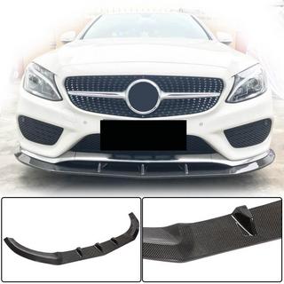 Front Bumper Lip V3 for C43 AMG 2015-2019 Carbon Mercedes C-class W205 2014-2021 photo 1