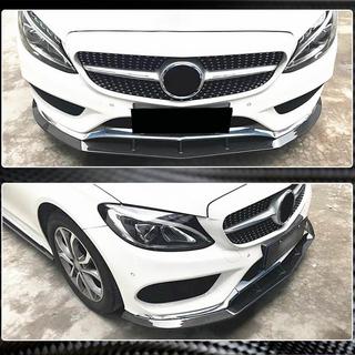 Front Bumper Lip V3 for C43 AMG 2015-2019 Carbon Mercedes C-class W205 2014-2021 photo 3