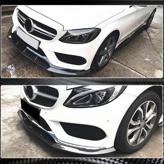 Front Bumper Lip V3 for C43 AMG 2015-2019 Carbon Mercedes C-class W205 2014-2021 photo 4