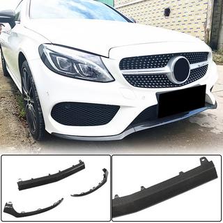 Front Bumper Lip V4 for C43 AMG 2015-2019 Carbon photo 1
