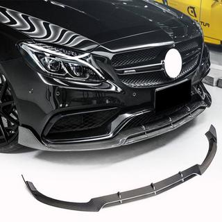 Front Bumper Lip V4 for SD C63 AMG 2015-2019 Carbon photo 1