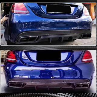 Rear Bumper Diffuser for SD C43/C63 AMG 2015-2019 Carbon photo 3