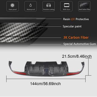 Rear Bumper Diffuser V2 for SD C43/C63 AMG 2015-2019 Carbon photo 3