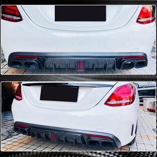 Rear Bumper Diffuser V2 for SD C43/C63 AMG 2015-2019 Carbon photo 4