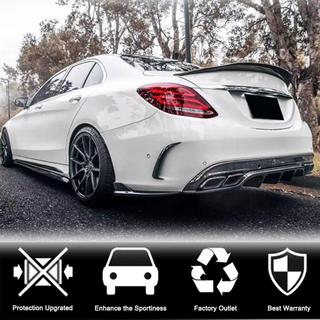 Rear Bumper Flap Covers for SD C43/C63 AMG 2015-2019 Carbon photo 2