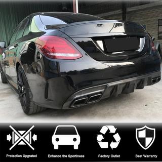 Rear Bumper Diffuser V3 for SD C43/C63 AMG 2015-2019 Carbon photo 2