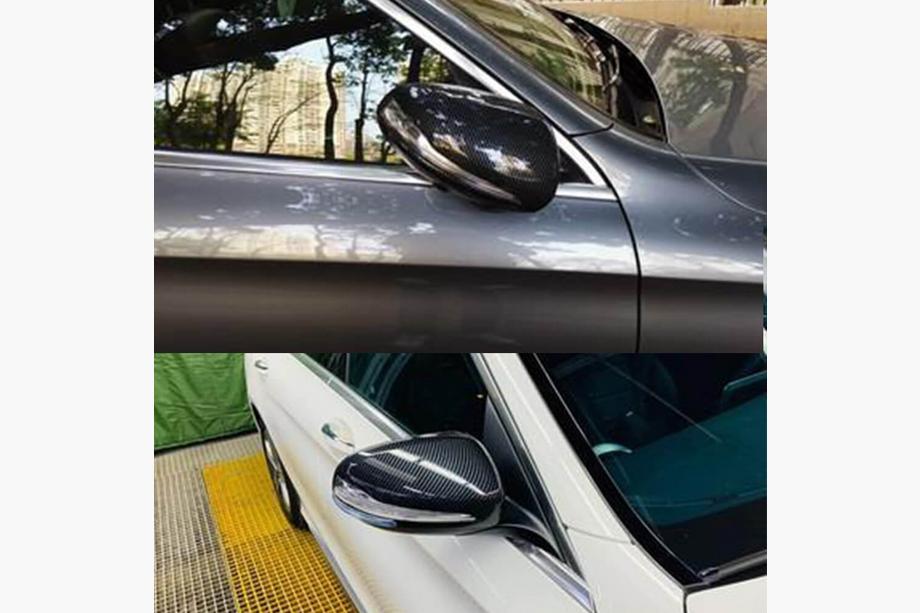 Mercedes C-class W205 2014-2021 Mirror Covers V1 (Carbon) Photo 2