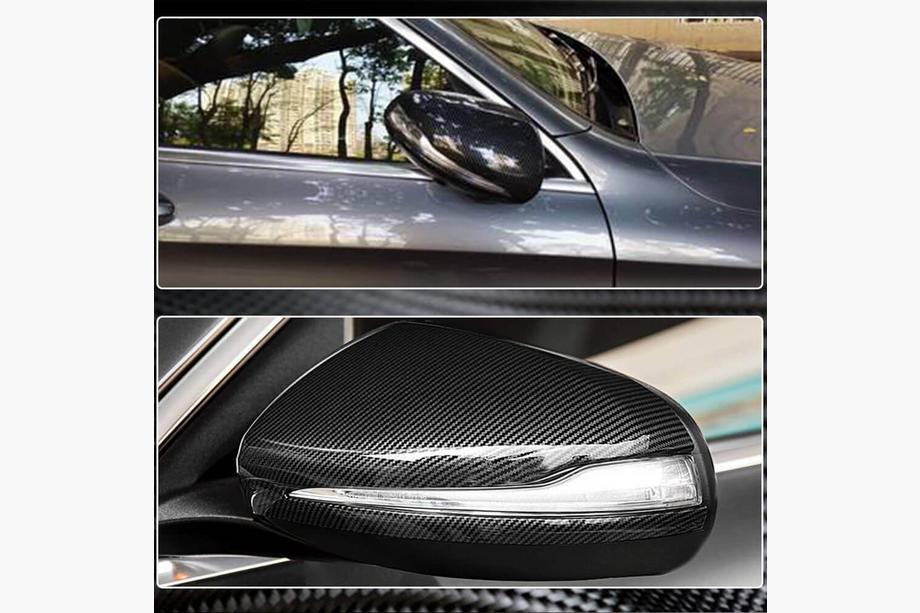 Mercedes C-class W205 2014-2021 Mirror Covers V2 (Carbon) Photo 8