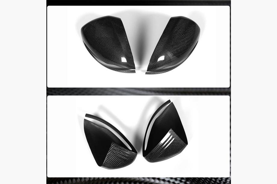 Mercedes C-class W205 2014-2021 Mirror Covers V2 (Carbon) Photo 9