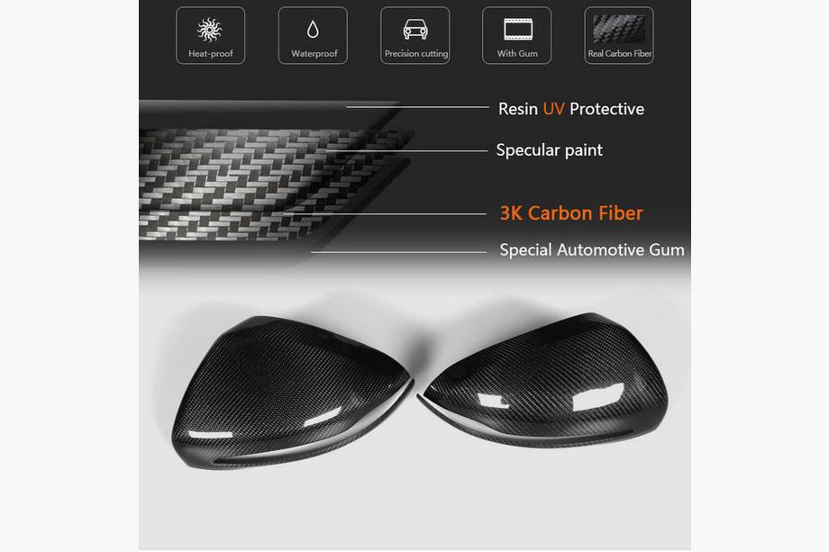 Mercedes C-class W205 2014-2021 Mirror Covers V2 (Carbon) Photo 10