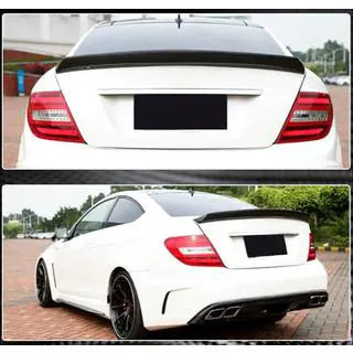 Rear Bumper Diffuser Spoiler for C63 AMG 2012-2014 Carbon photo 2