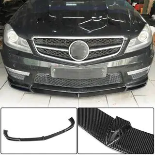 Front Bumper Lip V1 for AMG 2012-2014 Carbon photo 1