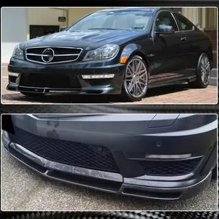 Front Bumper Lip V1 for AMG 2012-2014 Carbon photo 4