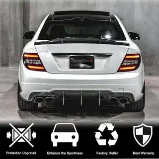 Rear Bumper Diffuser V2 for AMG SD/Coupe 2012-2014 Carbon photo 2