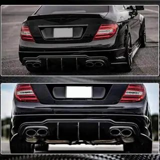 Rear Bumper Diffuser V2 for AMG SD/Coupe 2012-2014 Carbon photo 4