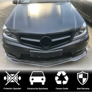 Front Bumper Lip V2 Overlay (for AMG 2012-2014, Dry Carbon) photo 2