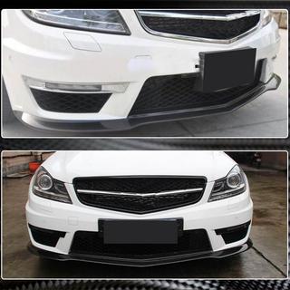 Front Bumper Lip V3 Overlay (for AMG 2012-2014, Carbon) photo 4