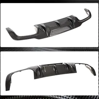 Rear Bumper Diffuser V4 (for AMG SD/Coupe 2012-2014, Carbon) photo 4
