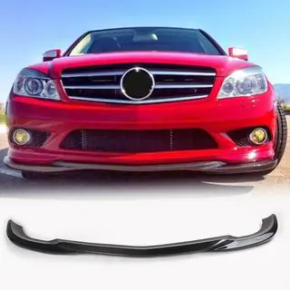 Front Bumper Lip Spoiler (for AMG-Line 2008-2011, Carbon) photo 1