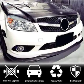 Front Bumper Lip Spoiler (for AMG-Line 2008-2011, Carbon) photo 2