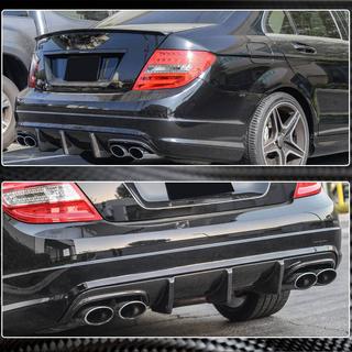 Rear Bumper Diffuser V2 (for AMG SD 2008-2011, Carbon) photo 4