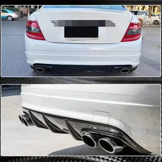 Rear Bumper Diffuser V3 for AMG SD 2008-2011 Carbon photo 4