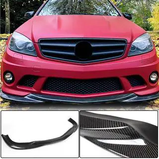 Front Bumper Lip V3 (for AMG 2008-2011, Carbon) photo 1