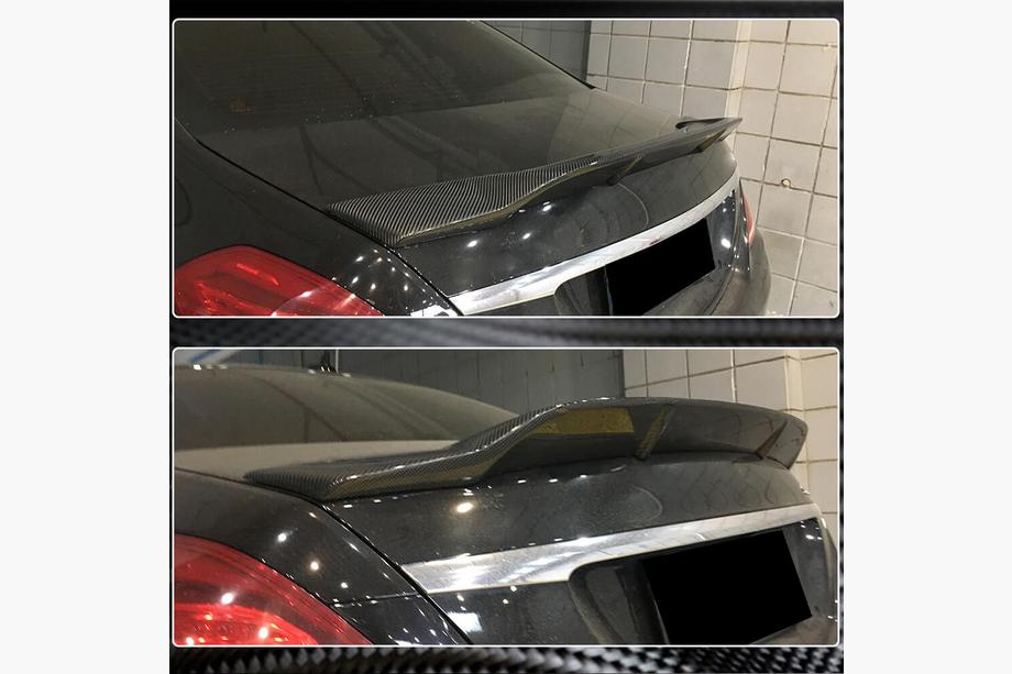 Mercedes S-class W222 2013-2022 Spoiler V3 (Carbon) Photo 3