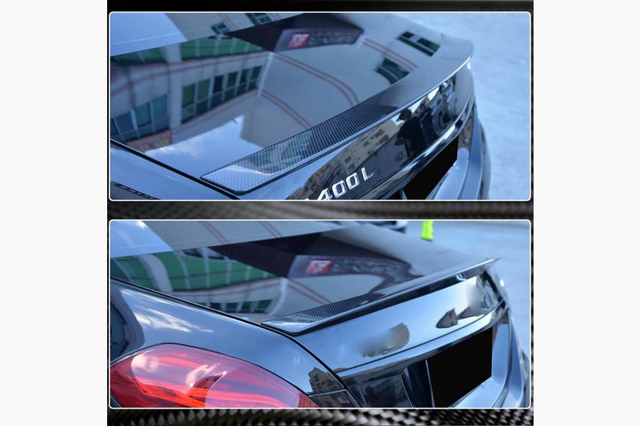 Mercedes S-class W222 2013-2022 Spoiler V4 (Carbon) Photo 4