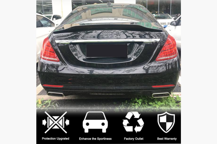 Mercedes S-class W222 2013-2022 Spoiler V5 (Carbon) Photo 2